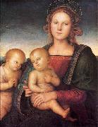 Pietro Perugino Madonna with Child and the Infant St John oil painting